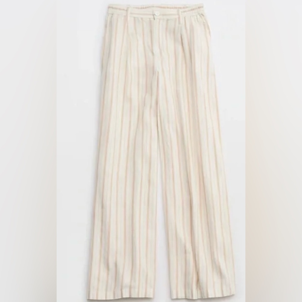 Striped Wide-Leg Pants